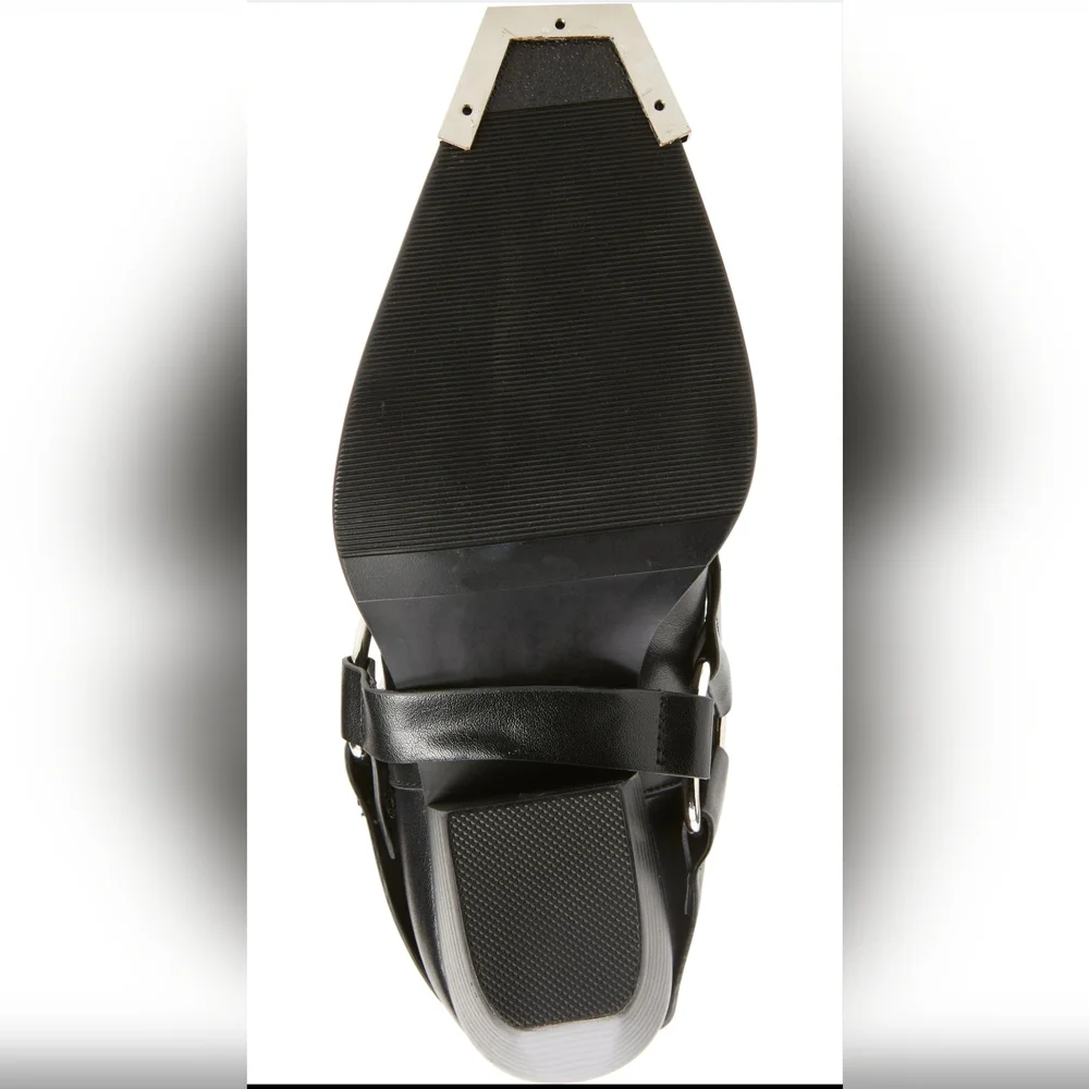 NIB Azelea Wang Lincoln Black Knee-High Harness Riding Boots - Picture 7 of 8